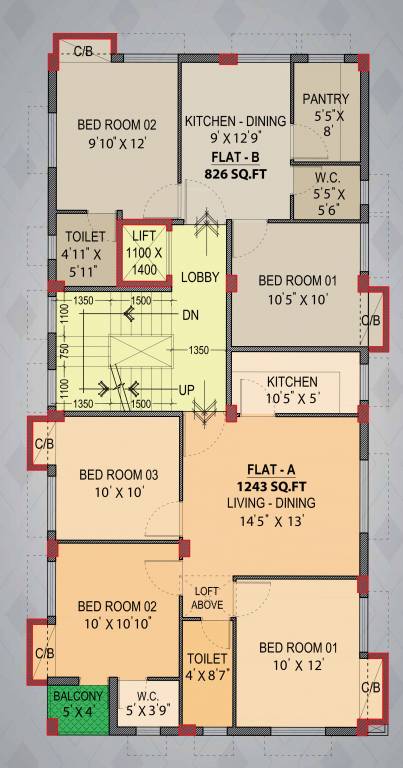  nirvana Nirvana Cluster Plan from 2nd to 3rd Floor