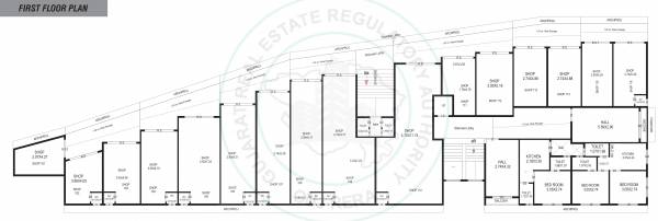  shree-dwarkadhish-arcade Tower A Cluster Plan for 1st Floor
