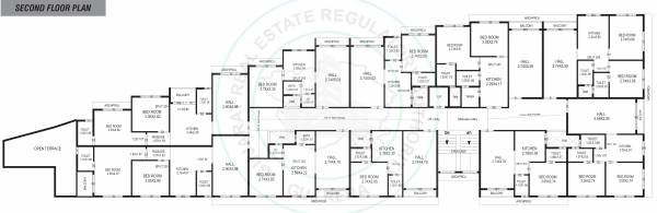  shree-dwarkadhish-arcade Tower A Cluster Plan for 2nd Floor
