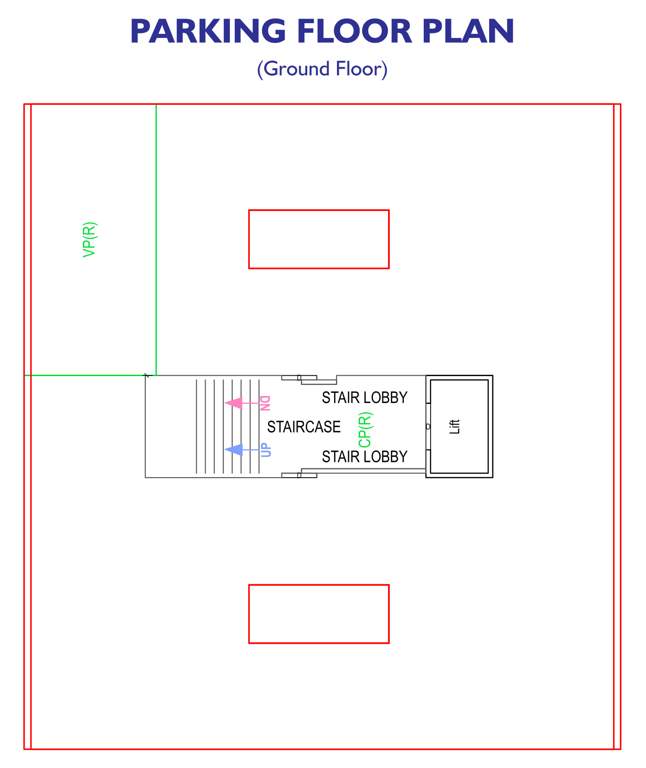  maharudra residency A Cluster Plan for ground Floor