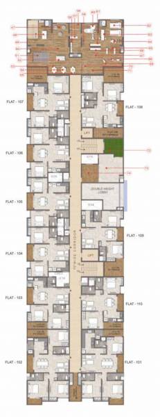  jains-anushree Cluster Plan for 1st Floor
