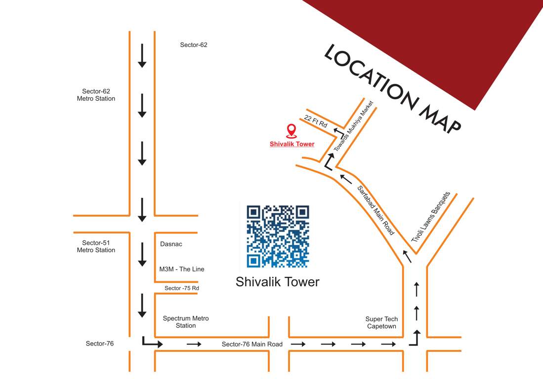 shivalik tower Location Plan
