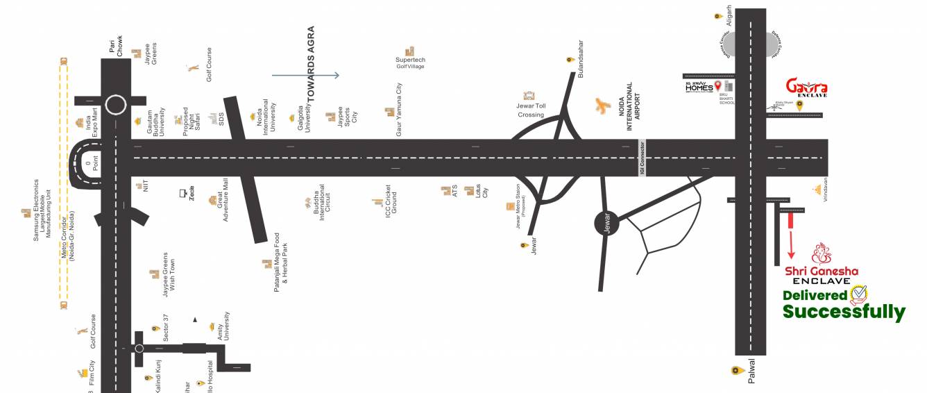  gaura enclave Location Plan
