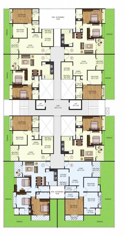  palm drive Wing A Cluster Plan for 1st Floor
