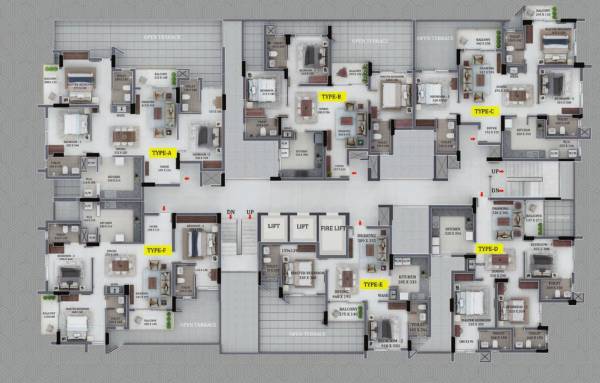 Hilltop Cluster Plan for 1st Floor hilltop Hilltop Cluster Plan for 1st Floor