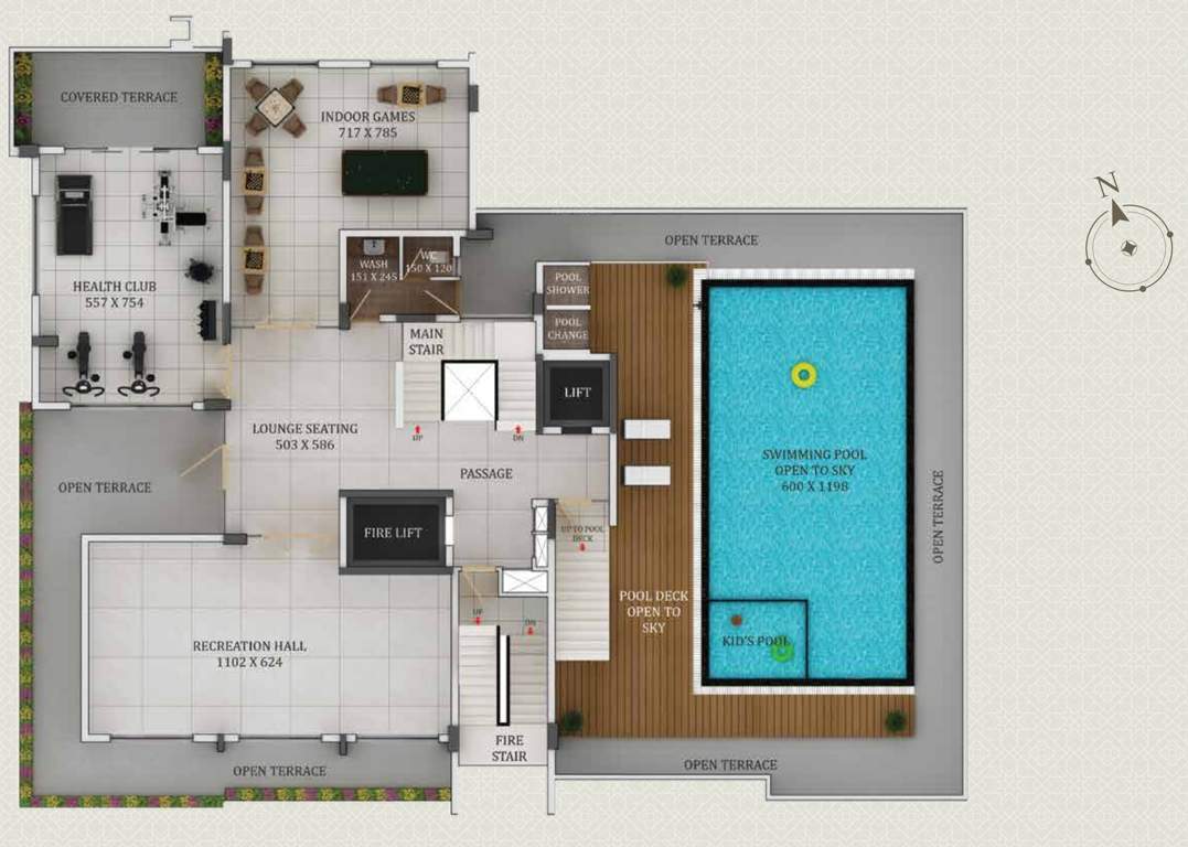  zest Zest Cluster Plan from 1st to 13th Floor