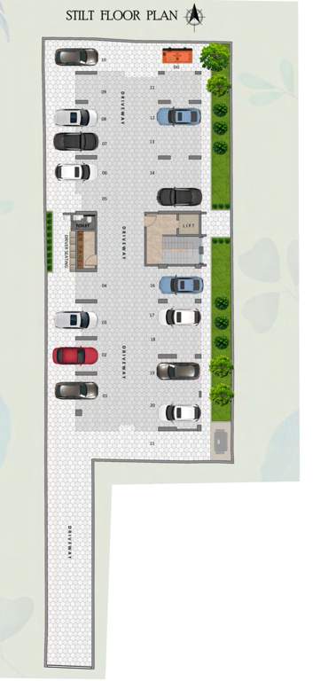  prakriti Bhaggyam Prakriti Cluster Plan for Car parking