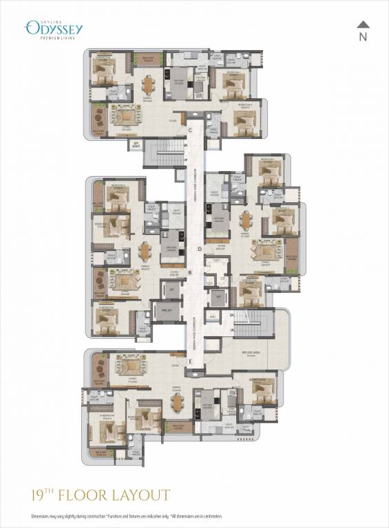 odyssey Odyssey Cluster Plan for 19th Floor