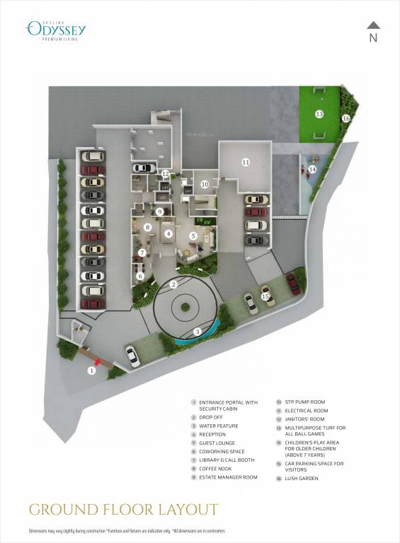 odyssey Odyssey Cluster Plan for ground Floor