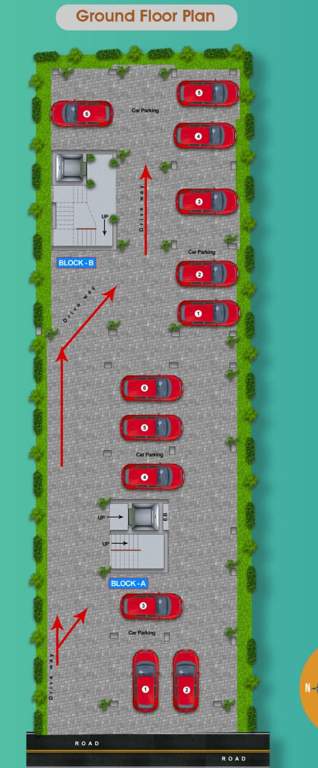  chenthur homes Block A Cluster Plan for ground Floor