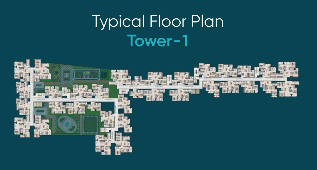  rhythm of rain Tower 1 Cluster Plan from 2nd to 14th Floor