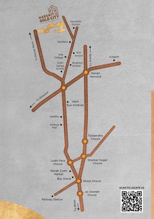  harshit gold city Location Plan
