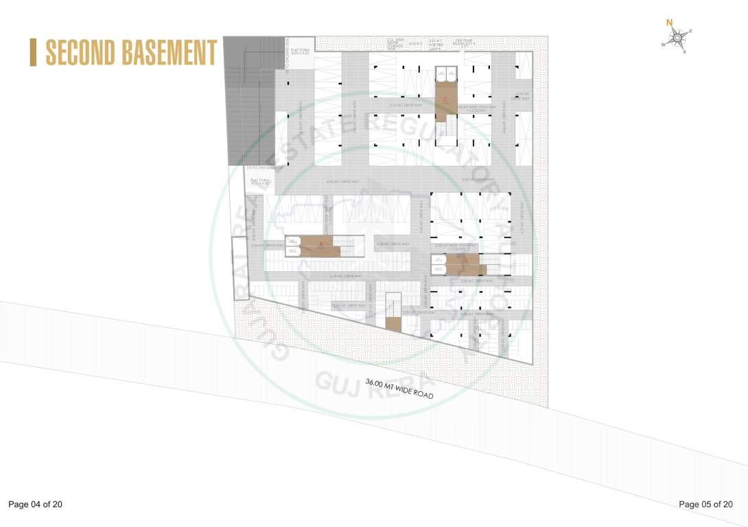  ved greens A, B & C Cluster Plan for 2 Basment Floor