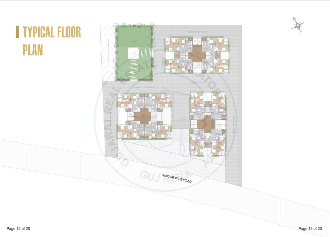  ved greens A, B & C Cluster Plan for ground Floor