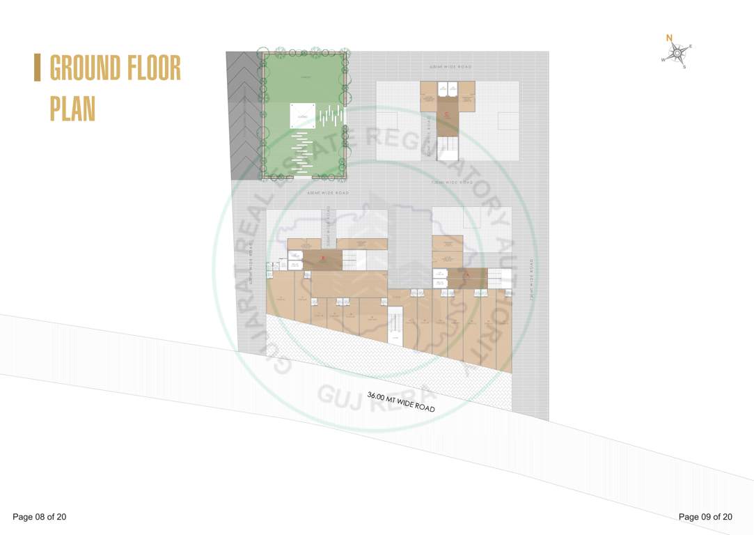  ved greens A, B & C Cluster Plan for ground Floor