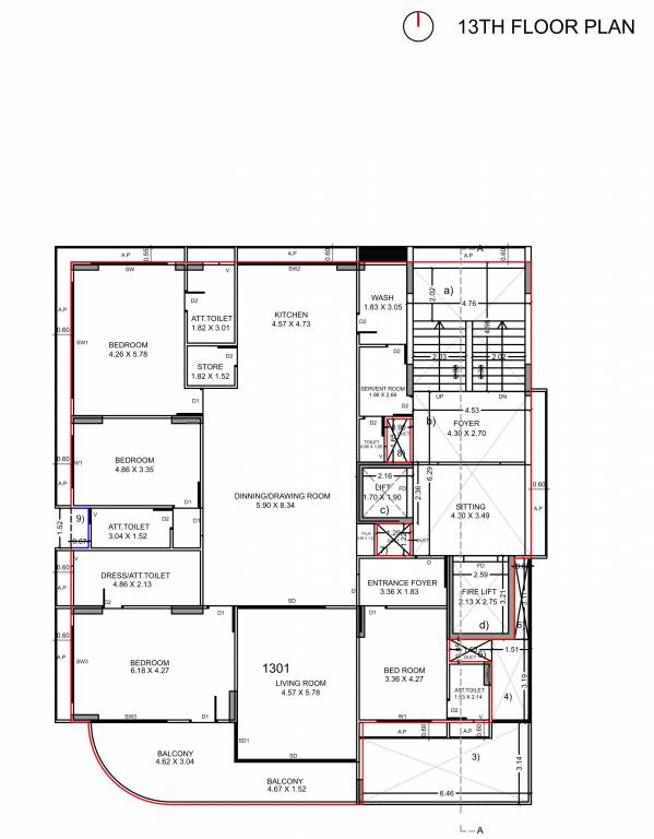  kiara monolith Kiara Monolith Cluster Plan for 13th Floor