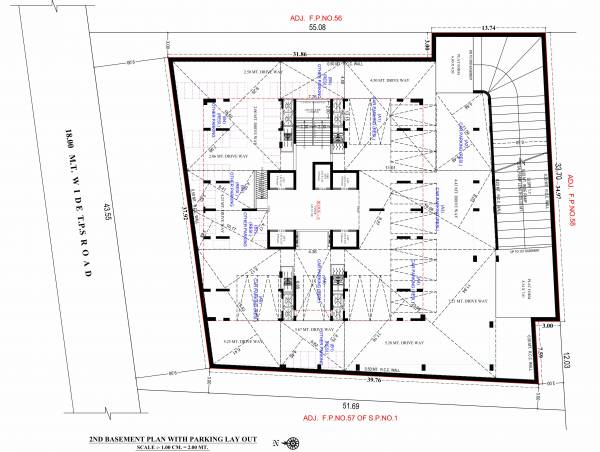  skyzen Tower A Cluster Plan for basement 2Floor