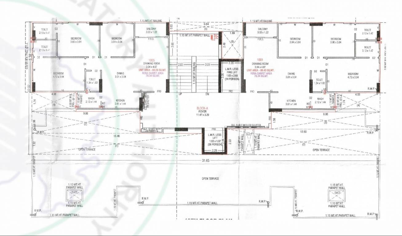 the staple Block A Cluster Plan 10th Floor