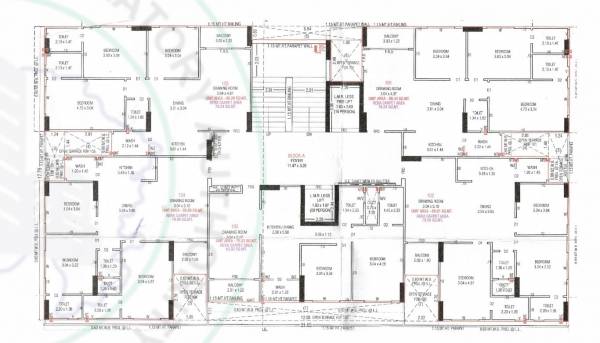  the-staple Block A Cluster Plan from 1st to 9th Floor