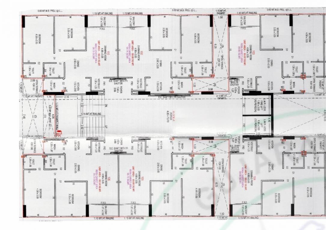  the staple Block B Cluster Plan from 1st to 9th Floor