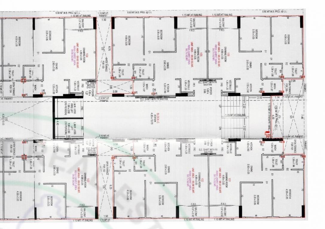  the staple Block C Cluster Plan from 1st to 9th Floor