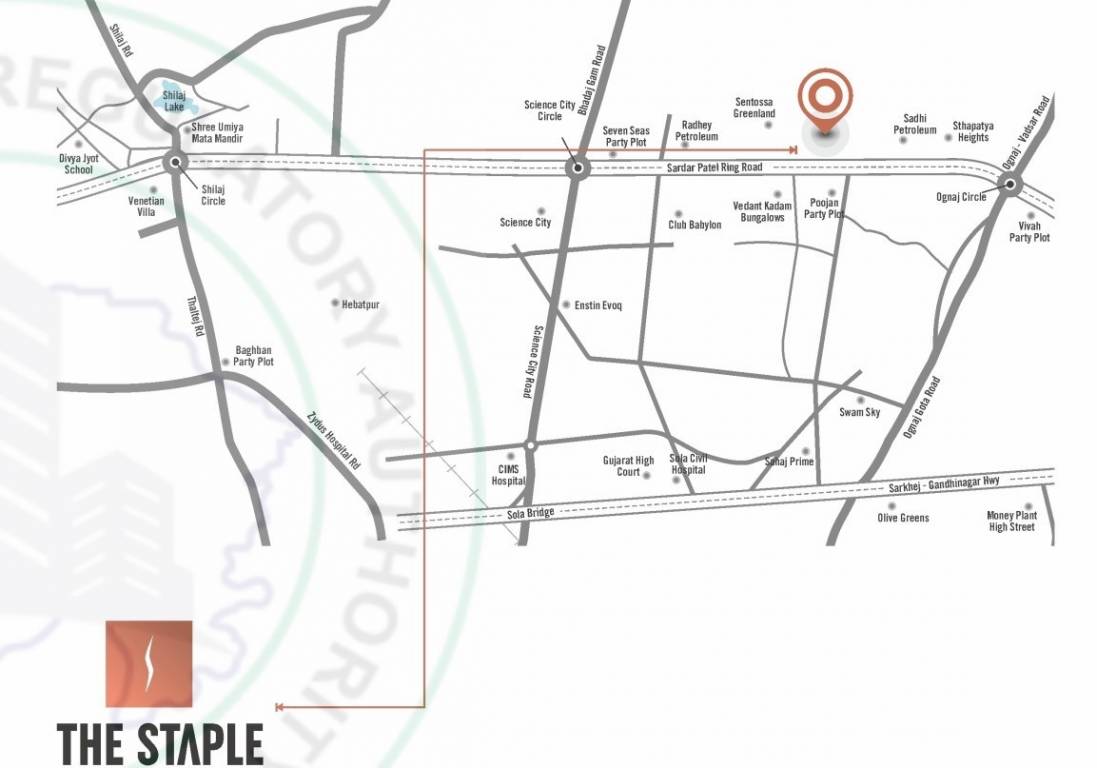  the staple Location Plan