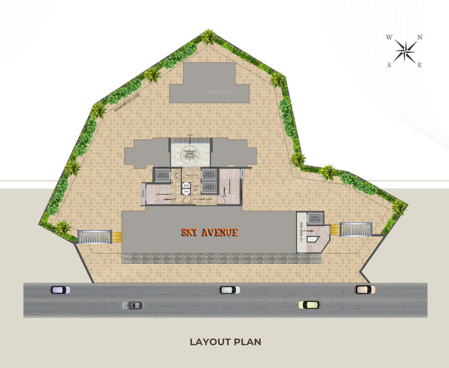  sky avenue Layout Plan