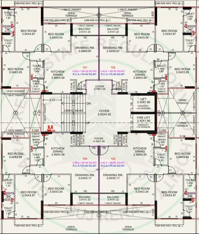  zankar sanidhya Cluster Plan from 1st to 11th Floor