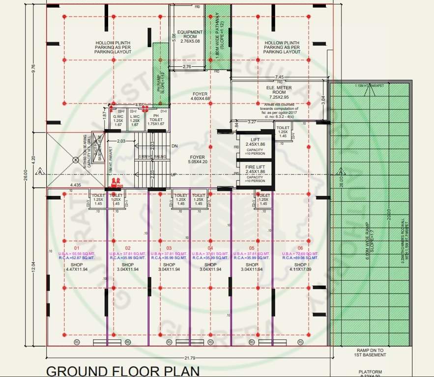  zankar sanidhya Cluster Plan Ground Floor