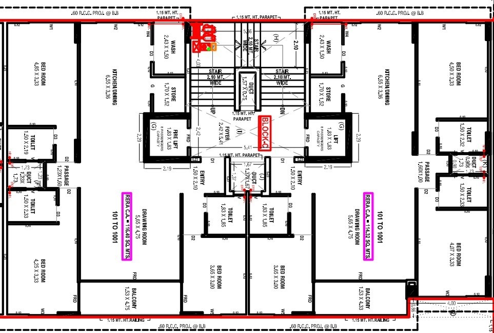  orium antaara Block C Cluster Plan from 1st to 10th Floor