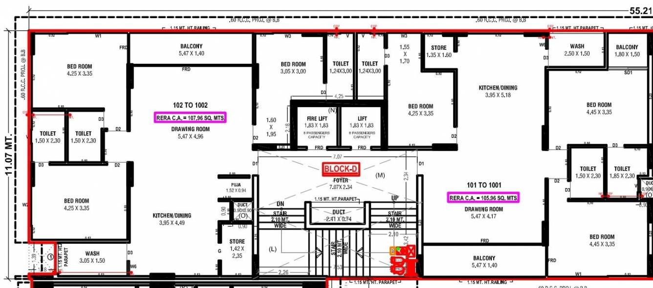  orium antaara Block D Cluster Plan from 1st to 10th Floor