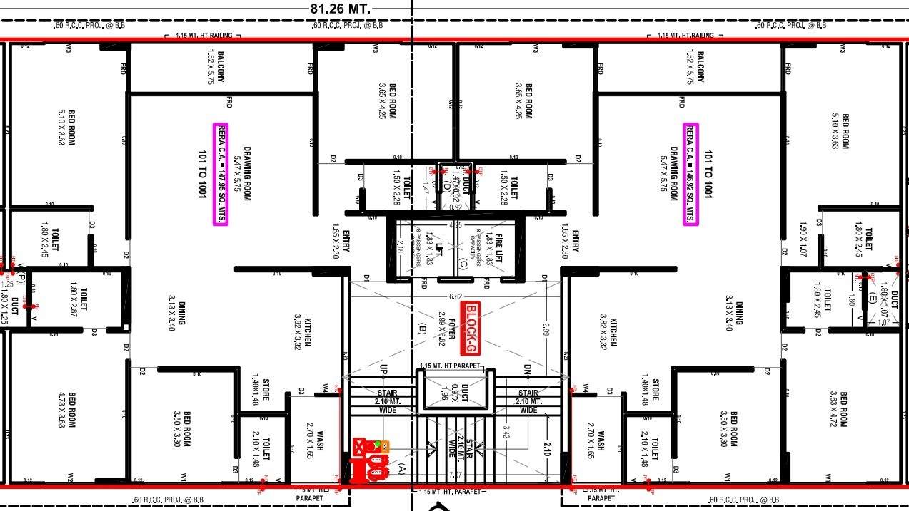  orium antaara Block G Cluster Plan from 1st to 10th Floor
