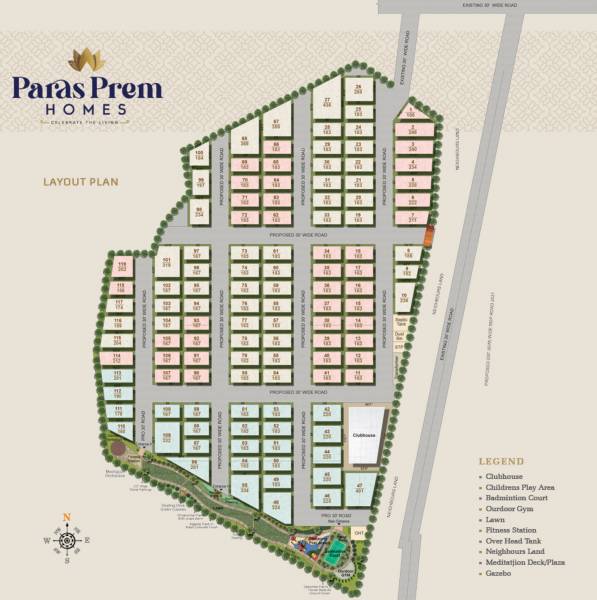  paras-prem-homes Layout Plan
