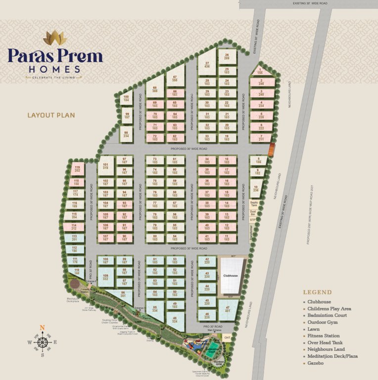  paras prem homes Layout Plan