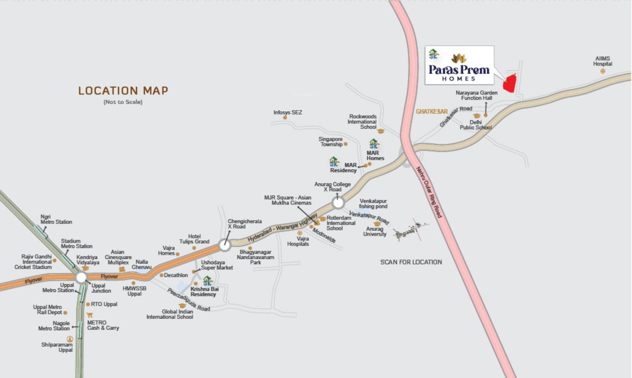  paras prem homes Location Plan