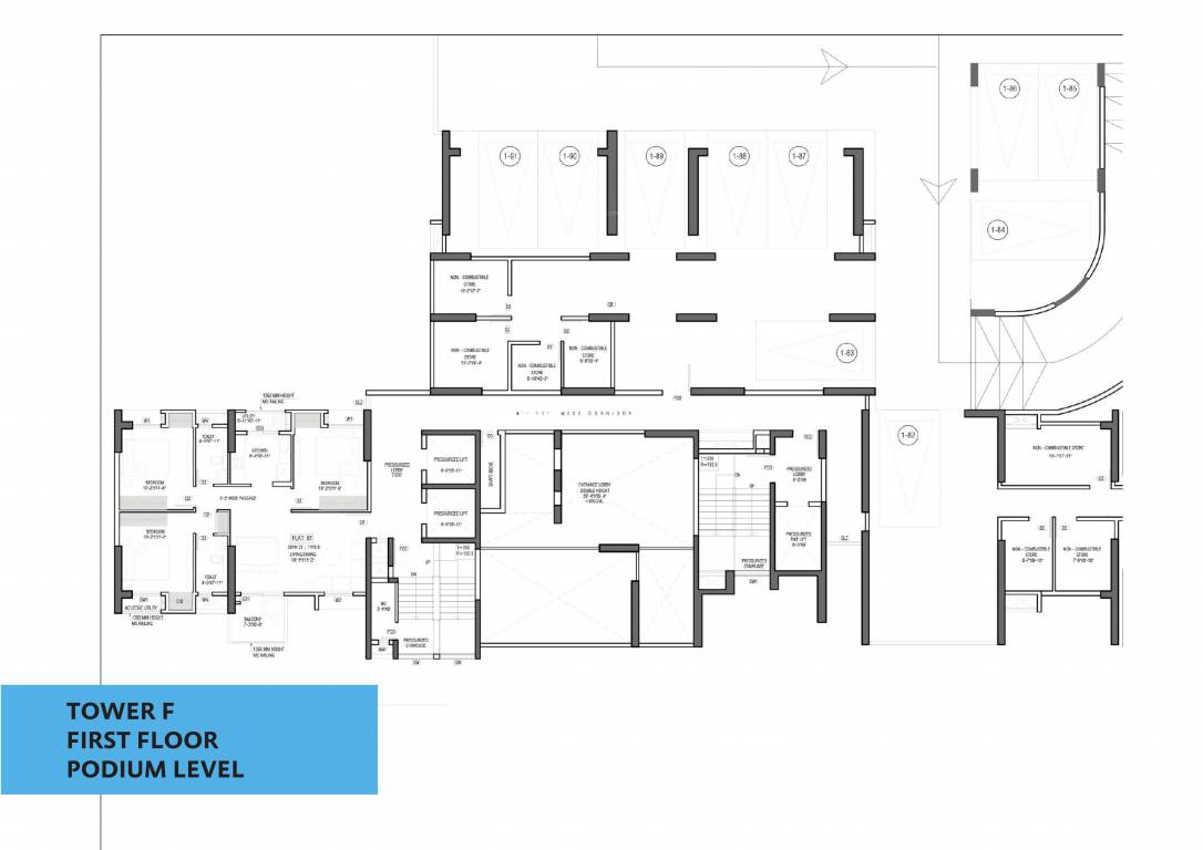  optima phase 2 Tower F Cluster Plan for 1st Floor