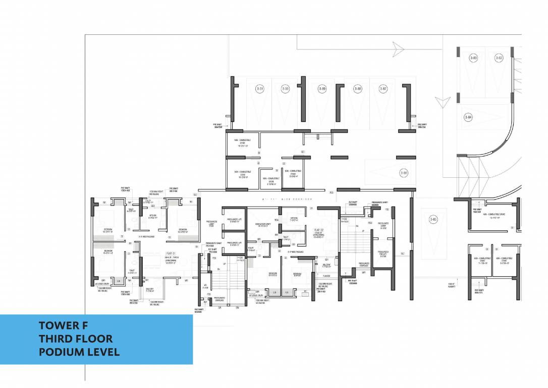  optima phase 2 Tower F Cluster Plan for 3rd Floor