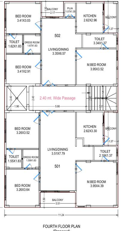  bliss Main Block Cluster Plan for 4th Floor