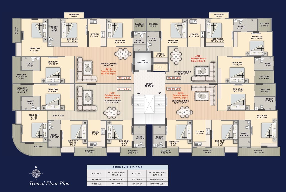  rr pallacia RR Pallacia Cluster Plan for Typical Floor