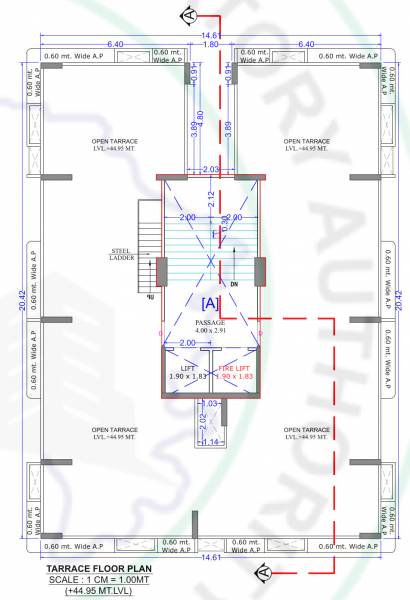 Tower A Cluster Plan for terrace Floor shree-hari-sky Tower A Cluster Plan for terrace Floor