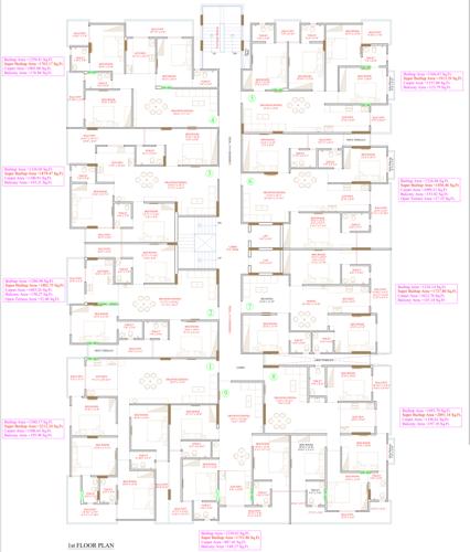  vinayak-homes-11 Homes 11 Cluster Plan for 1st Floor