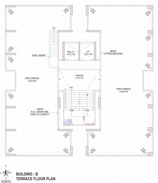 Tower B Cluster Plan for terrace Floor avenue Tower B Cluster Plan for terrace Floor