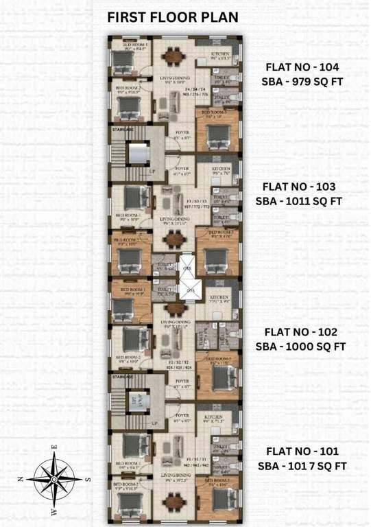  vijayambika Vijayambika Cluster Plan for 1st Floor