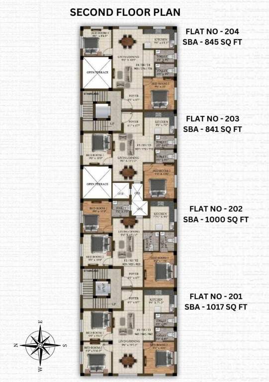  vijayambika Vijayambika Cluster Plan for 2nd Floor