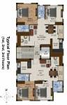 Suja Flats Cluster Plan from 1st to 3rd Floor suja-flats Suja Flats Cluster Plan from 1st to 3rd Floor