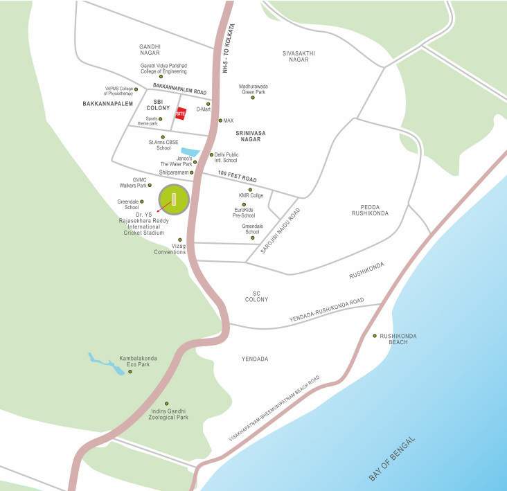  archana palms Location Plan