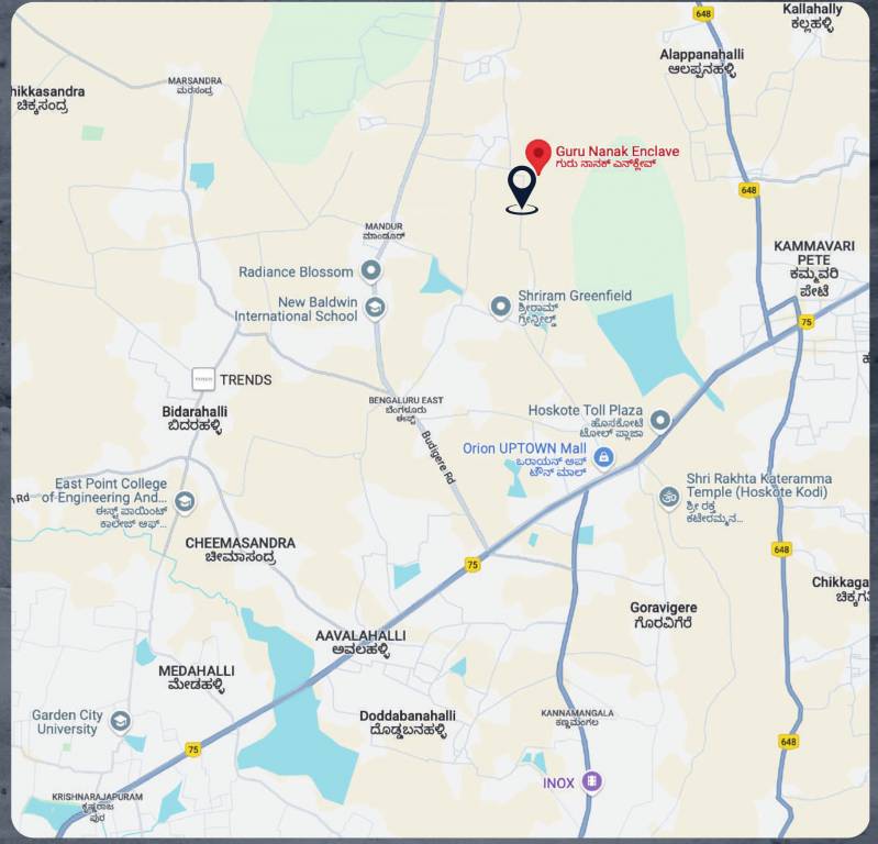  guru nanak enclave Location Plan