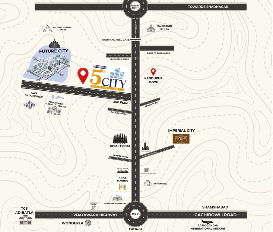  myron the capital5th city Location Plan