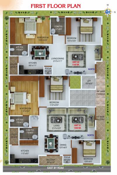 pearl Cluster Plan for 1st Floor