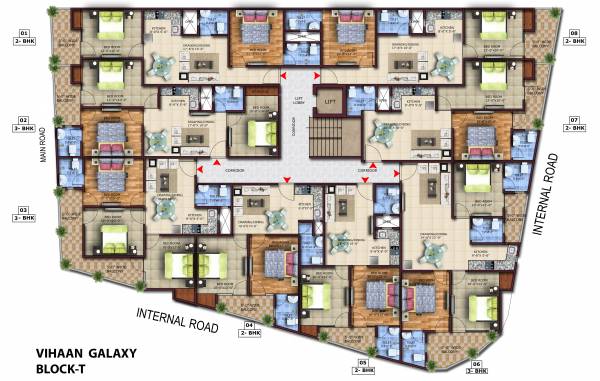  galaxy-tower-t Tower T Cluster Plan for 1st Floor